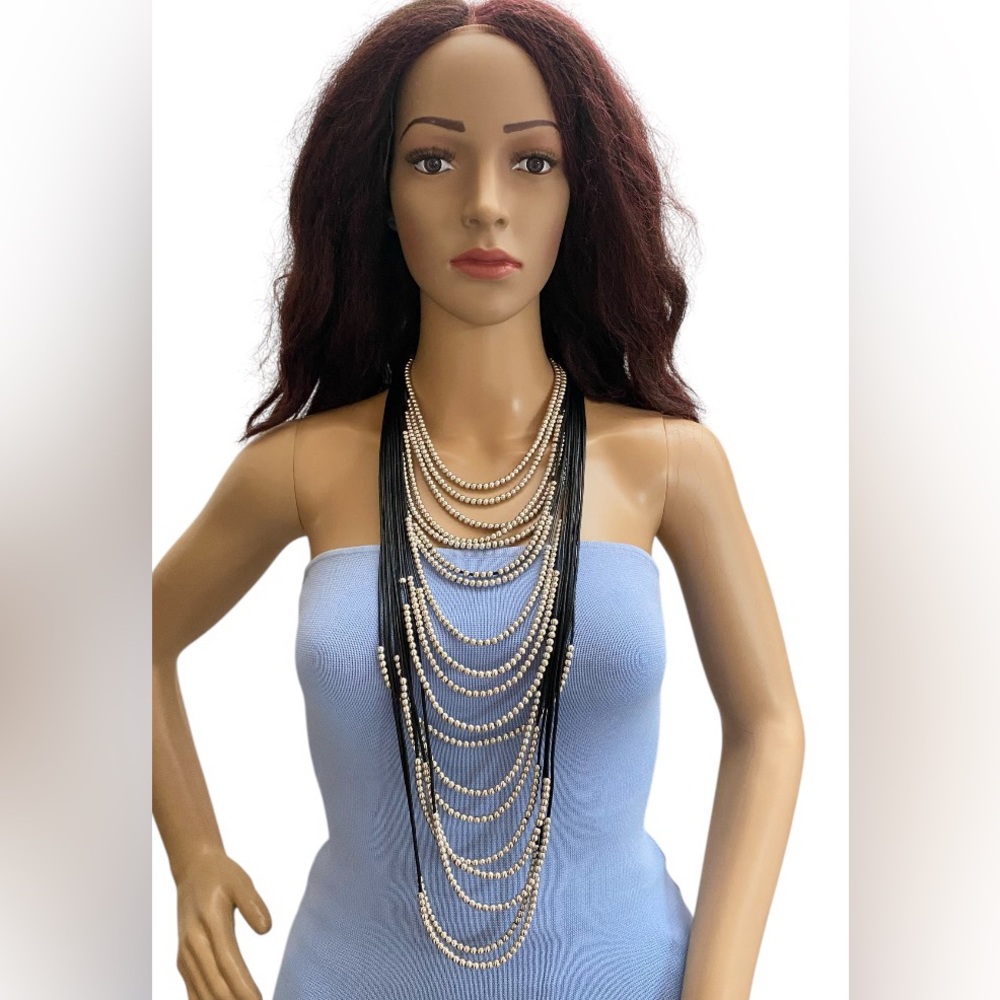 Zara Beaded Waterfall Necklace